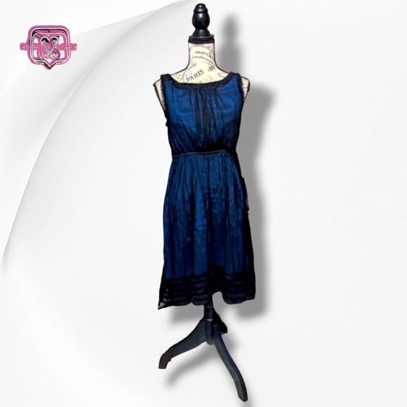 Anthropologie Moulinette Soeurs Whimsygoth Witchy Chiffon Dress, XS - Picture 8 of 11